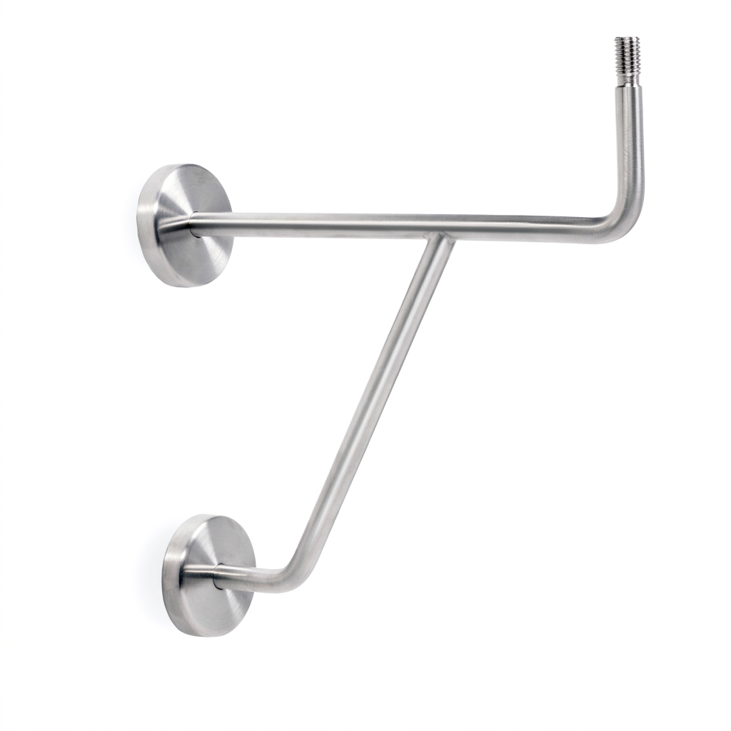 Handlaufhalter Edelstahl Modell 11, Ballett-Stangenhalter, für Holzhandlauf