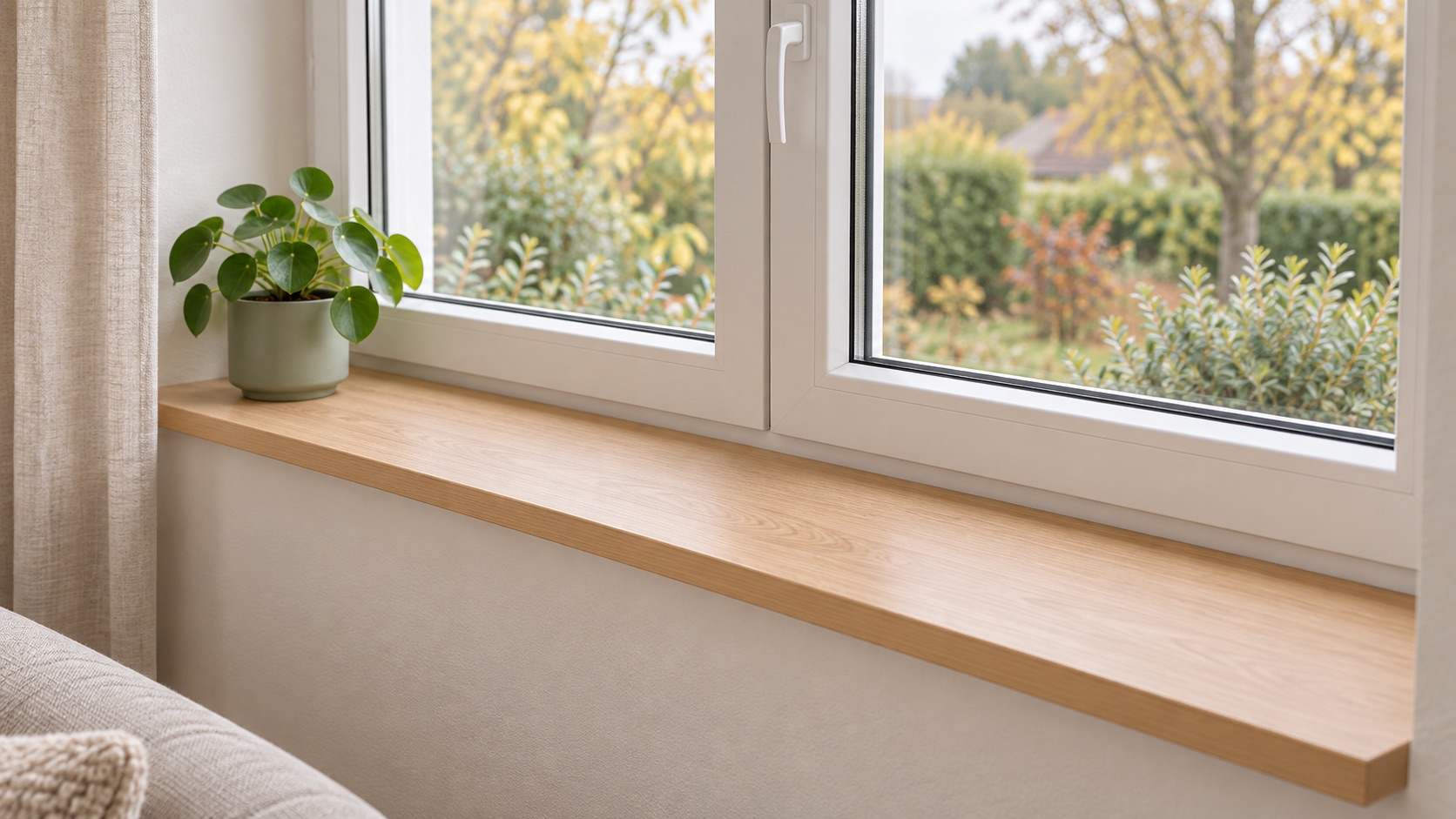 Fensterbänke in Holzoptik – natürliche Ausstrahlung nach Maß