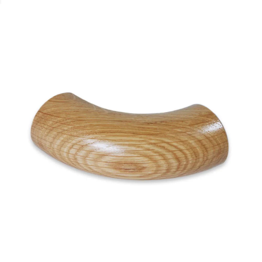 Handlauf Endbogen rund 90° in Eiche Ø 35 - 50 mm, für Holzhandlauf