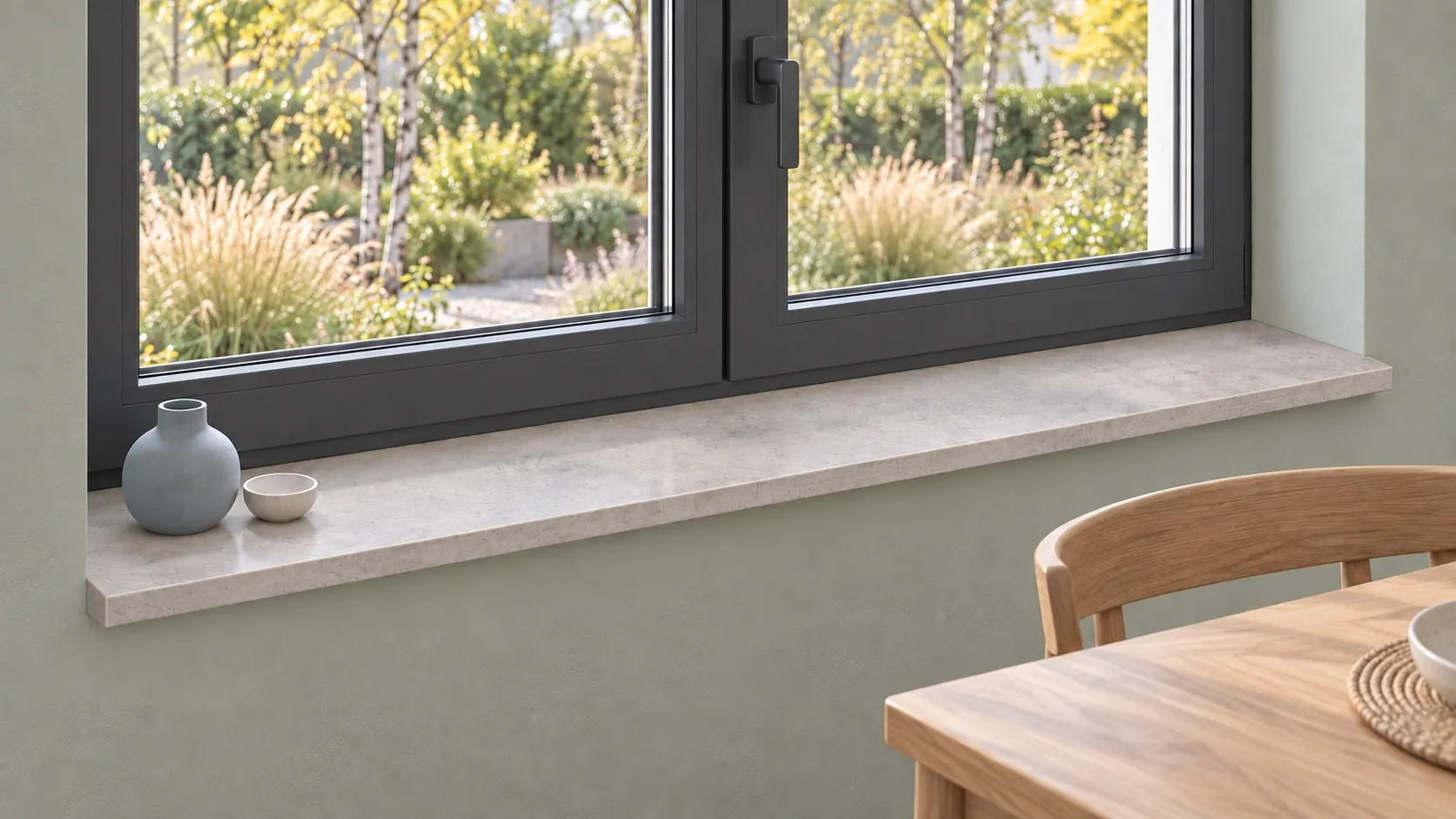 Fensterbänke in Steinoptik – modernes Design nach Maß