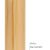 Holzhandlauf Kiefer mit Edelstahlteilen, 42mm Durchmesser, bis 595 cm Länge nach Maß, fertig montier